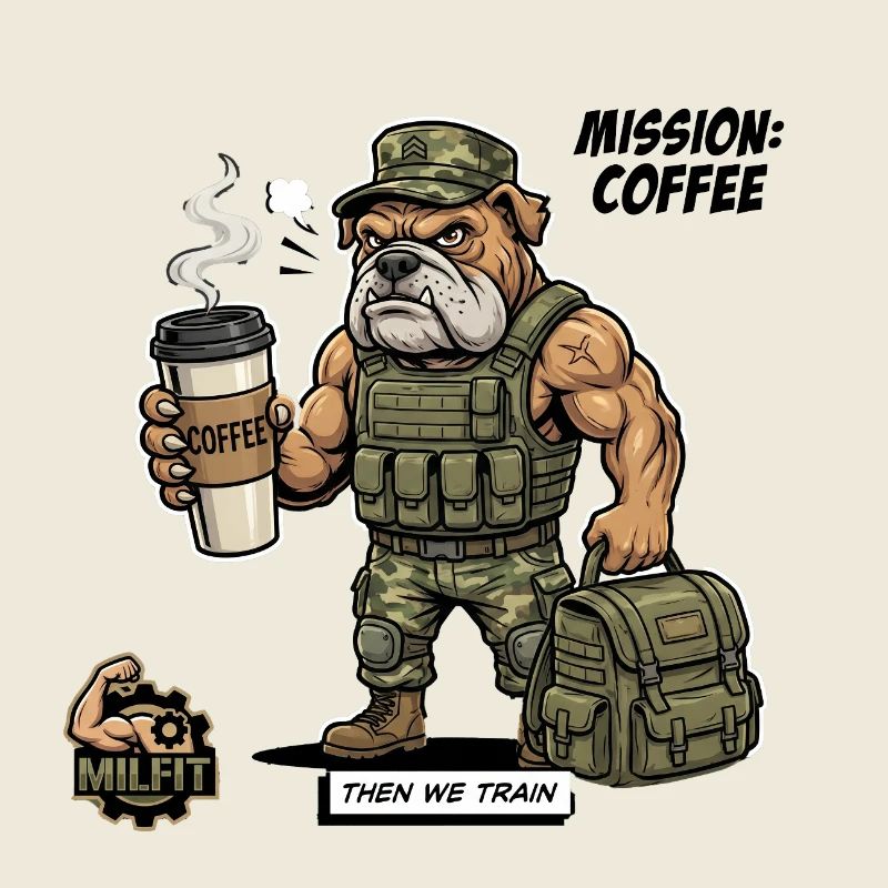 Kampfbereiter Hund: Kaffee-Mission