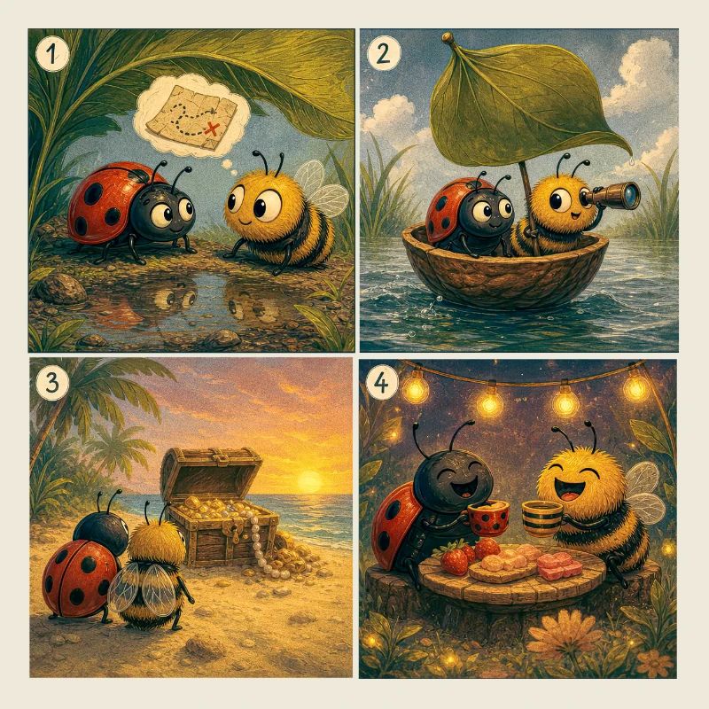 Ladybug and Bee: The Treasure Hunt
