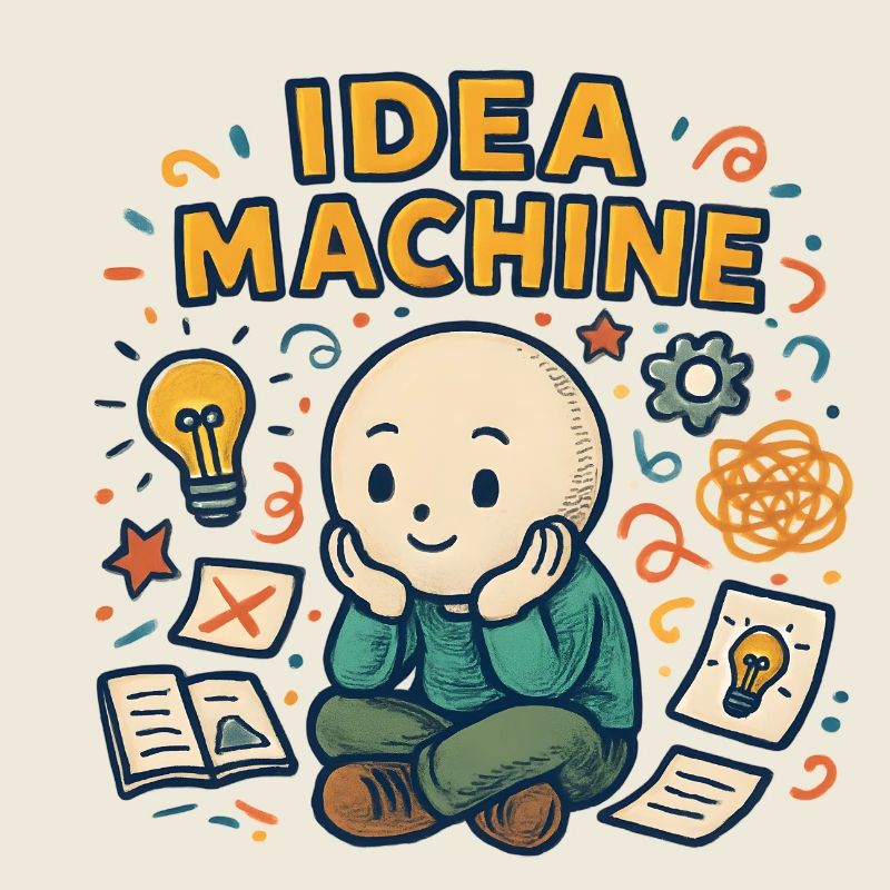 Dessin animé Machine à idées
