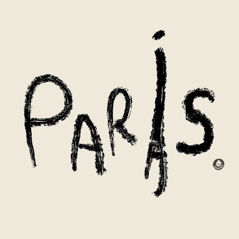 Paris Hand Drawn Saying