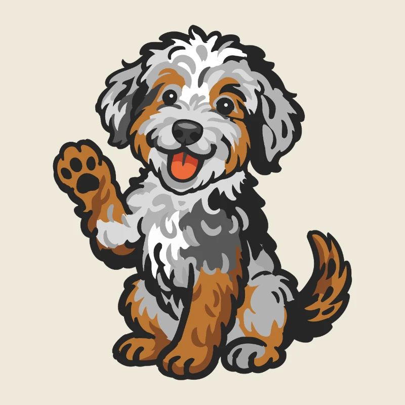 Doodle Merle - Chiot câlin