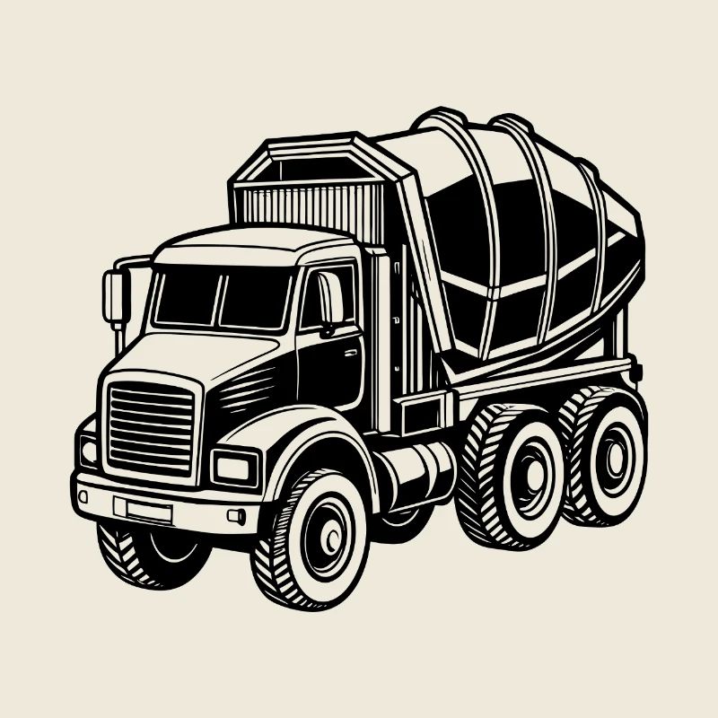 Camion à ciment lourd