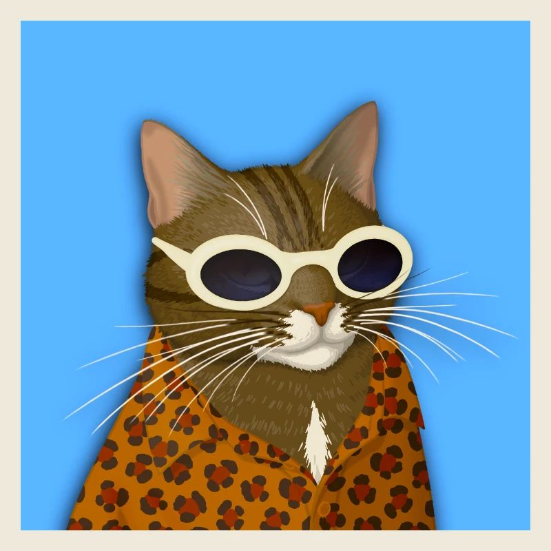 Getigerte Katze in Leopardenmuster