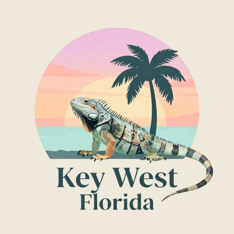 Key West Iguana Sunset