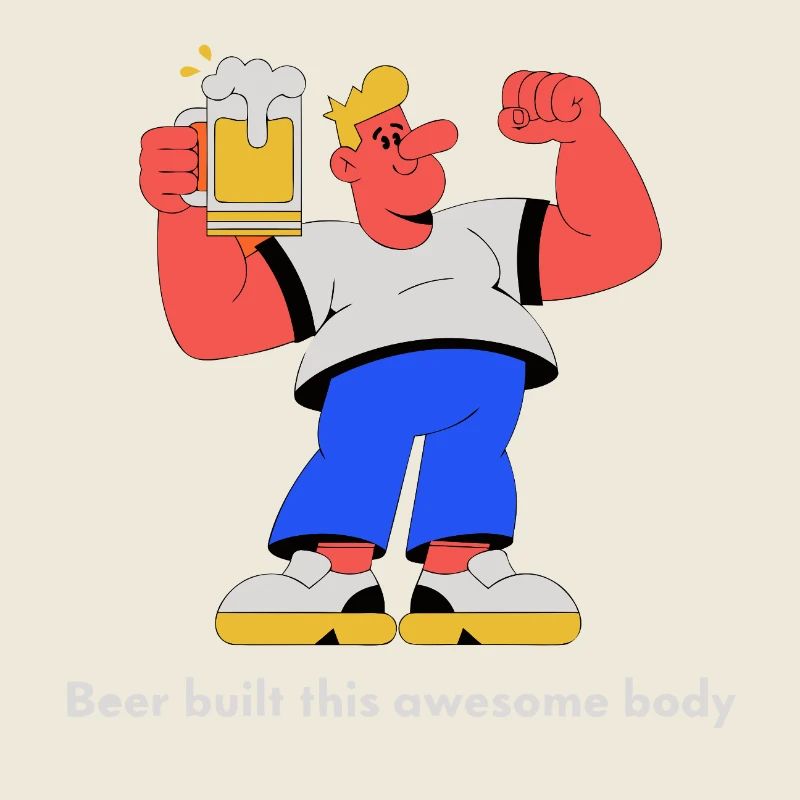 Beer-built body – humorous training