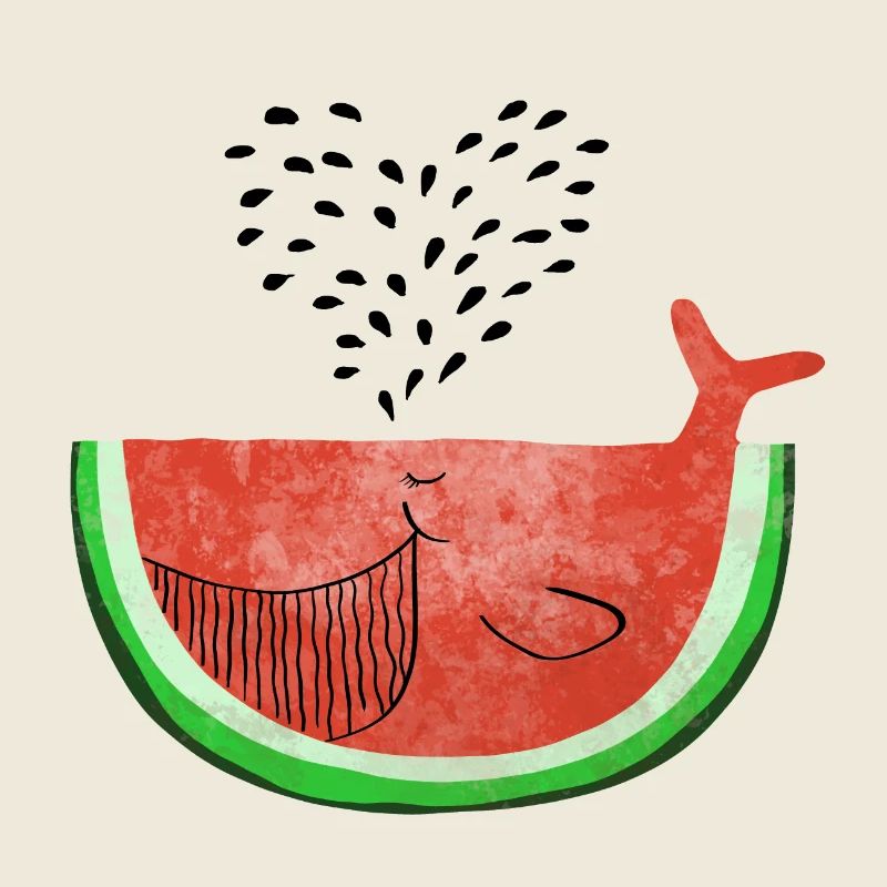 Pastèque Wal - melon Walvis - Fruit -Love