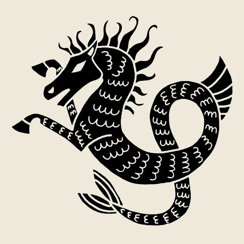 Cheval de mer noir
