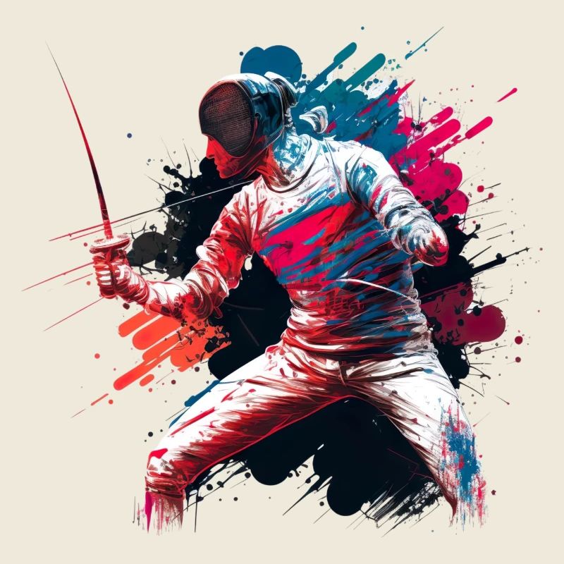 Color Explosive Fencer Graffiti