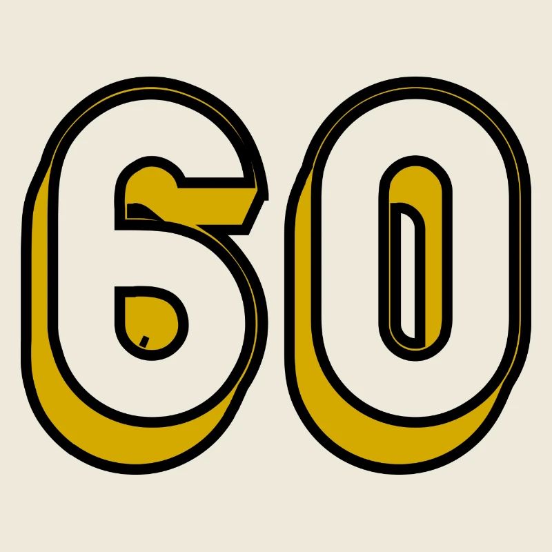 60 YEARS. 60TH ANNIVERSARY. BIRTHDAY 60 YEARS. 60