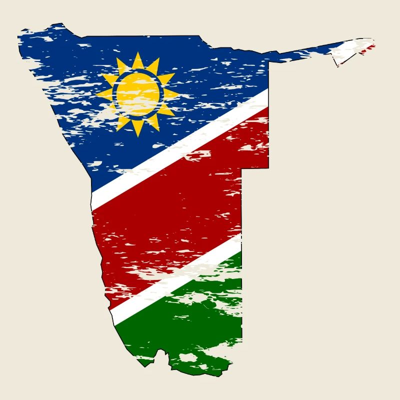 Carte de Namibie utilisée