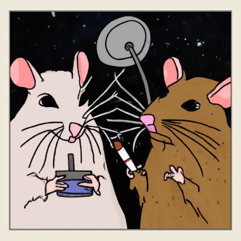 Fumer des rats dans l’espace.