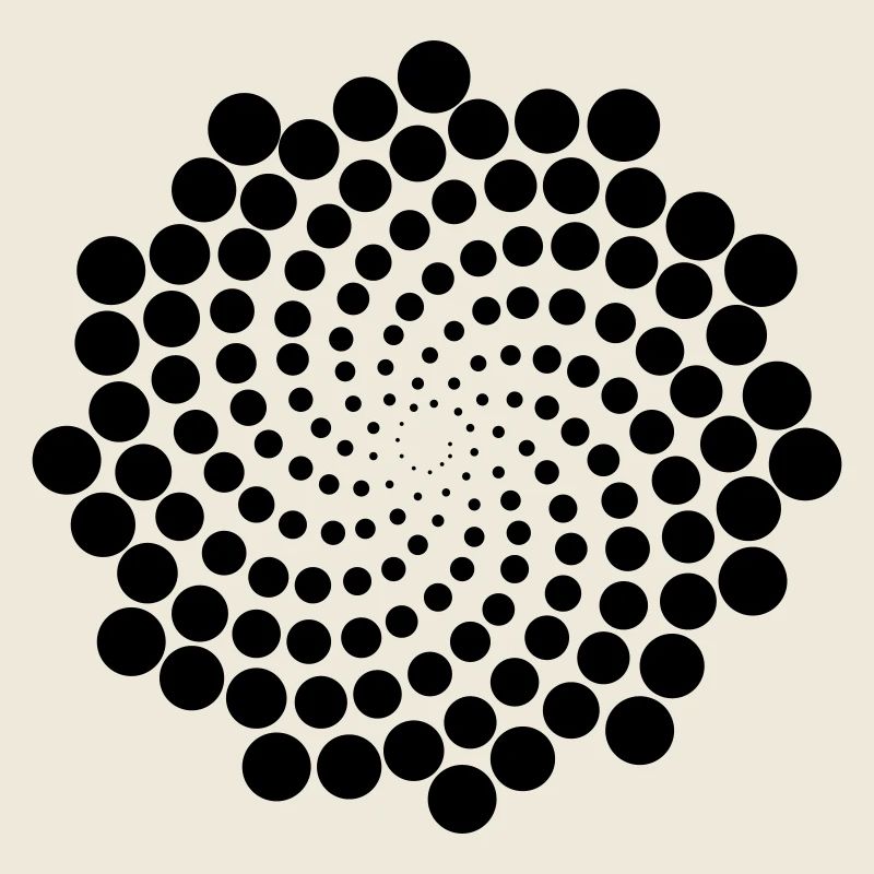 Spirale de point de tourbillon