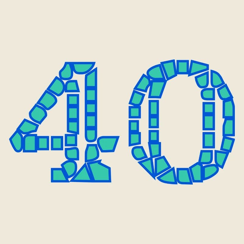 40. 40 ANS. 40e ANNIVERSAIRE. ANNIVERSAIRE 40 ANS.
