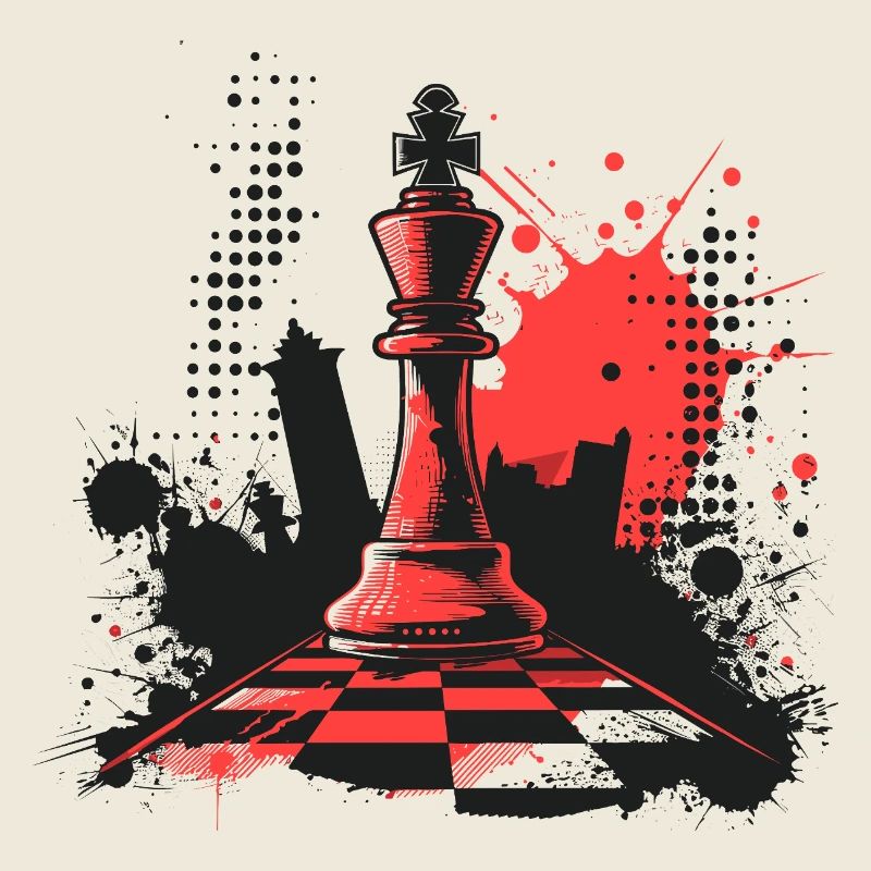Chess Pieces Graffiti