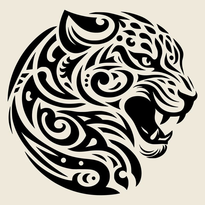 Léopard tribal