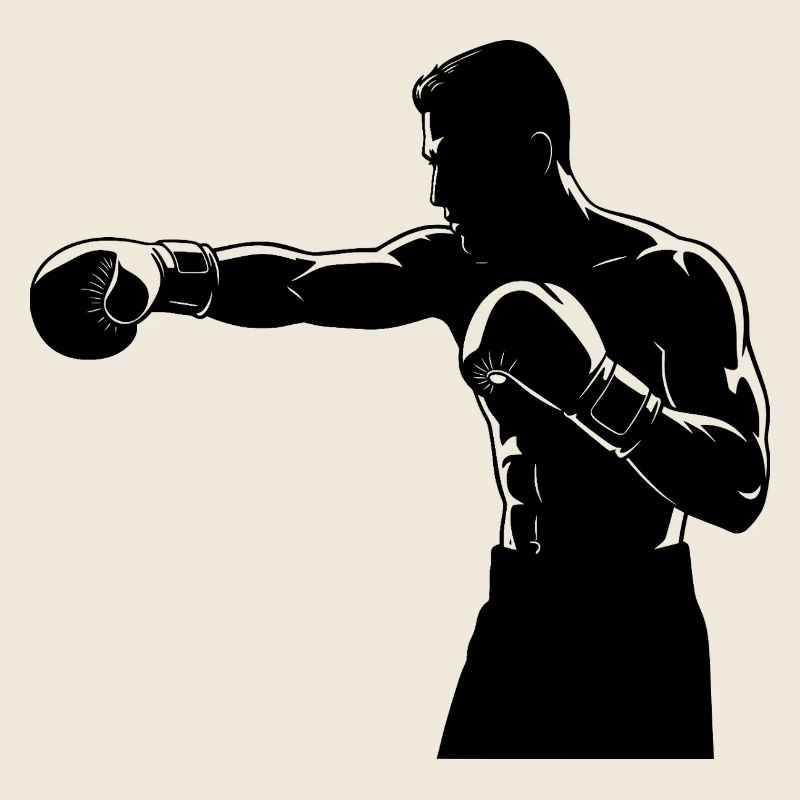 Boxring Fighter rechter Haken