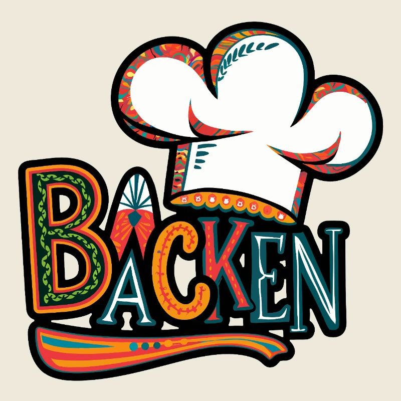 Baker chef hat illustration