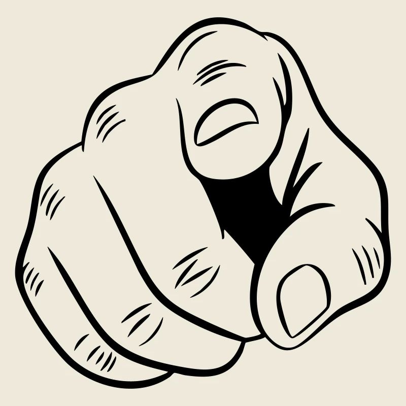 Illustration de main pointée