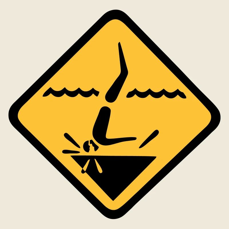 Tauchen Schild Grafik