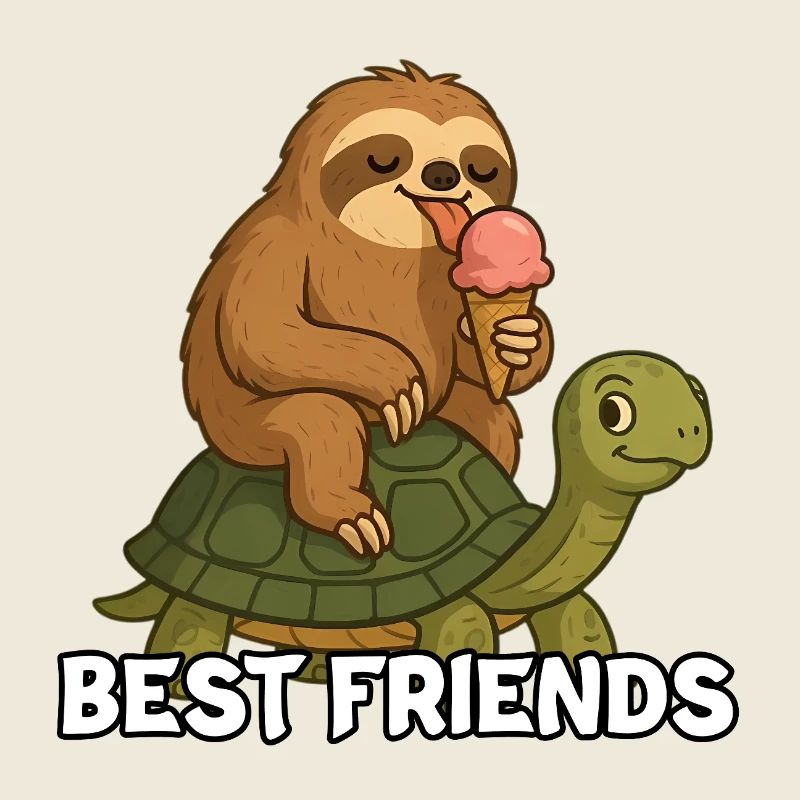 Best Friends Sloth Turtle