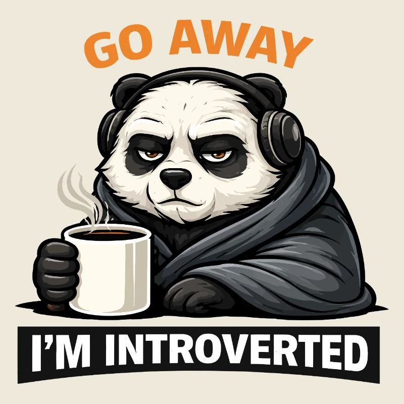 Introvertierter Panda Kaffee-Tee