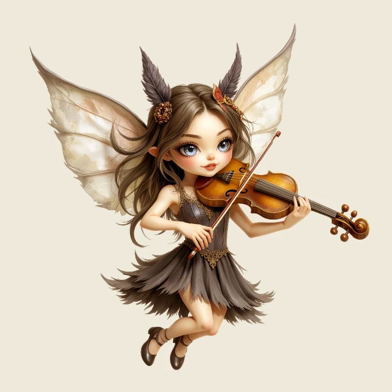 Fairy Violin with Honey Wings