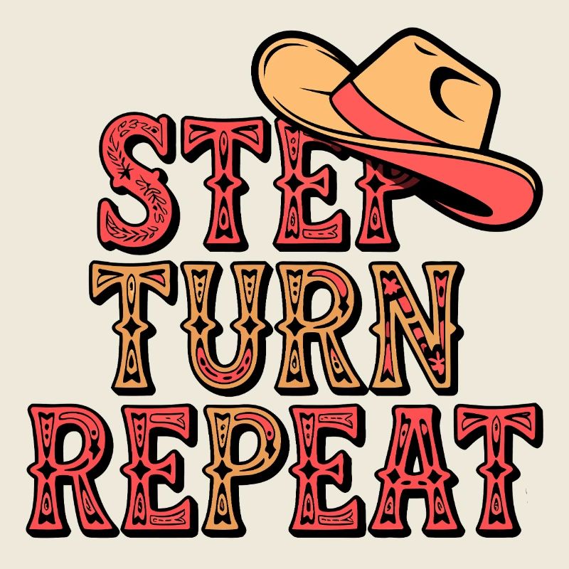 Line Dance Step Turn Repeat