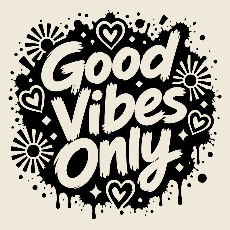 Good Vibe Only Graffiti Motiv