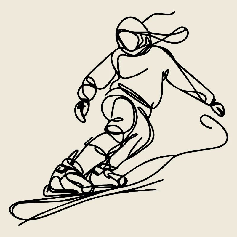Dessin de snowboardeur