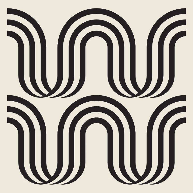 Wellenbogen-monochromes Muster