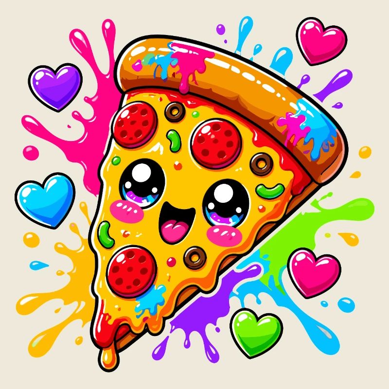 Une jolie part de pizza