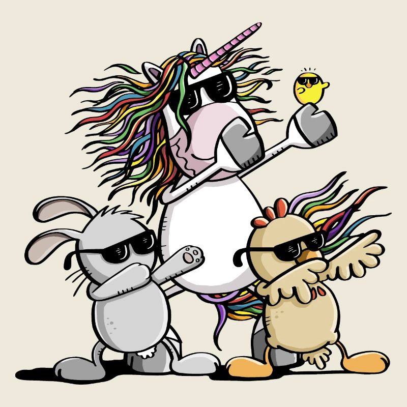 Dab Dance Easter Team - Unicorn - Chicken - Easter Bunny