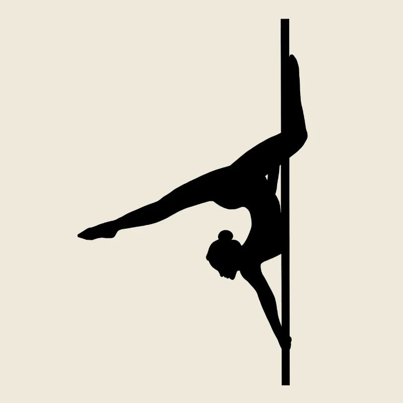 Pole Dance Shape Shadow Figure Butterfly