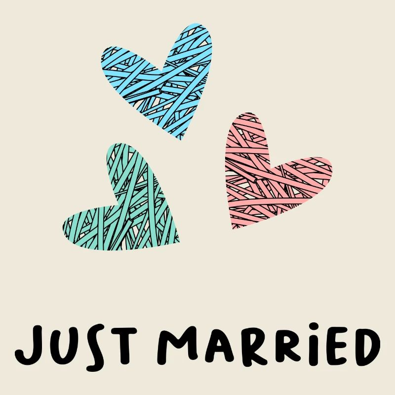 JUST MARRIED. VIVE LES MARIES. SAINT VALENTIN