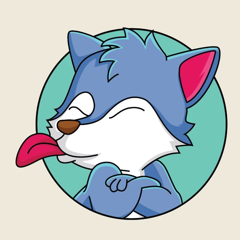 Frecher kleiner Wolf