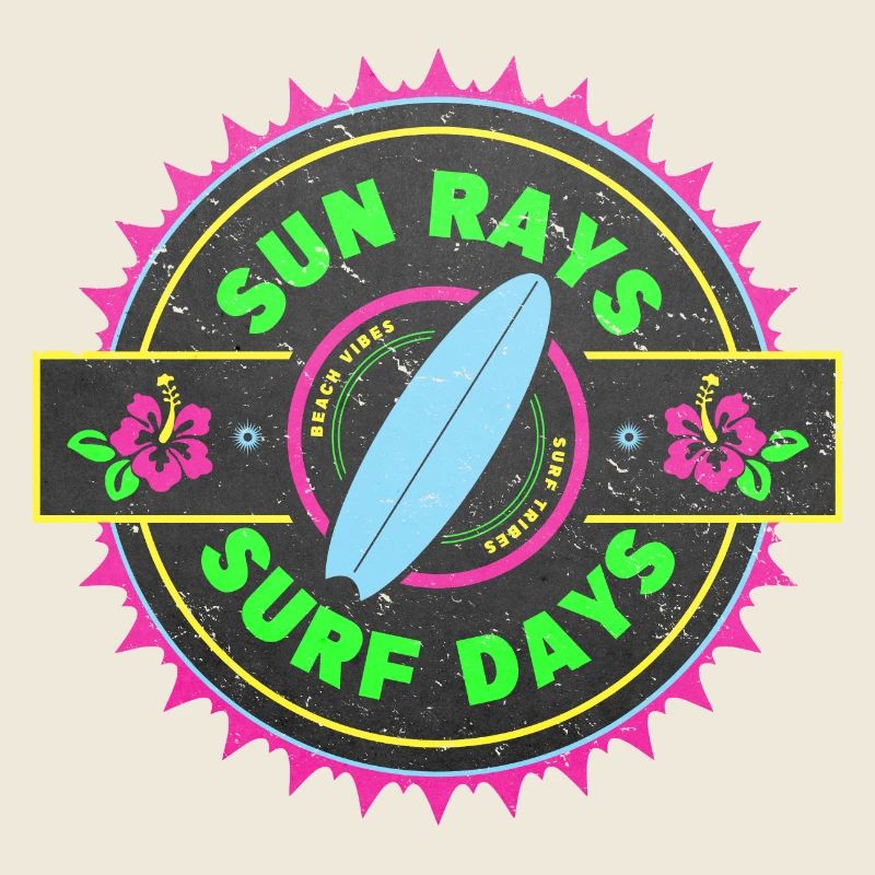 Surf Retro Surfer Conception graphique