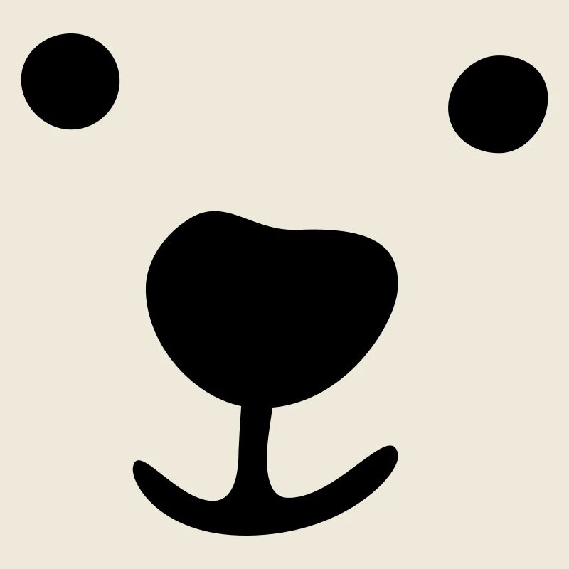 Polar Bear Face Christmas Gift Idea Kid Comic