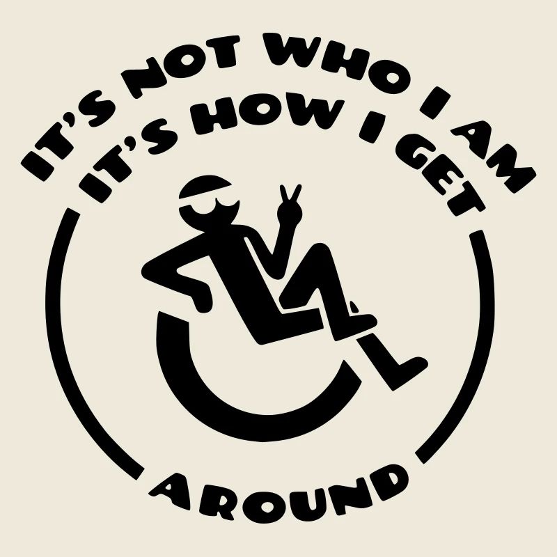 Der Rollstuhl bin nicht ich. #