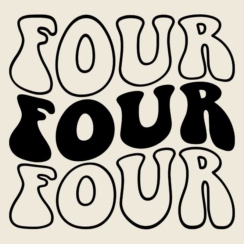 Quatre 4e anniversaire Enfants Garçons Filles 4 ans
