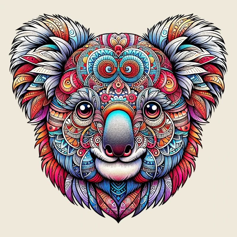 Koala décoré de Mandalas