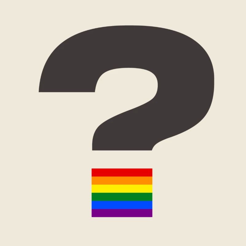 Pride Question Mark Graphic
