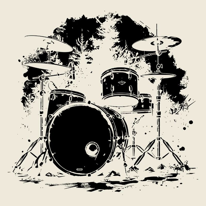 Drum Set Skizze
