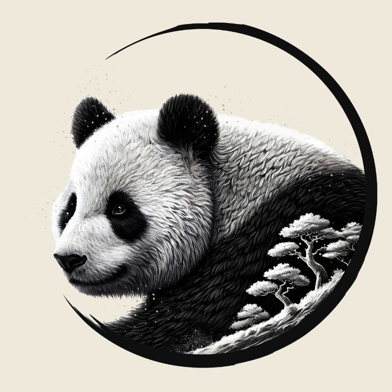 Panda with Forest – Nature-Loving Elegance