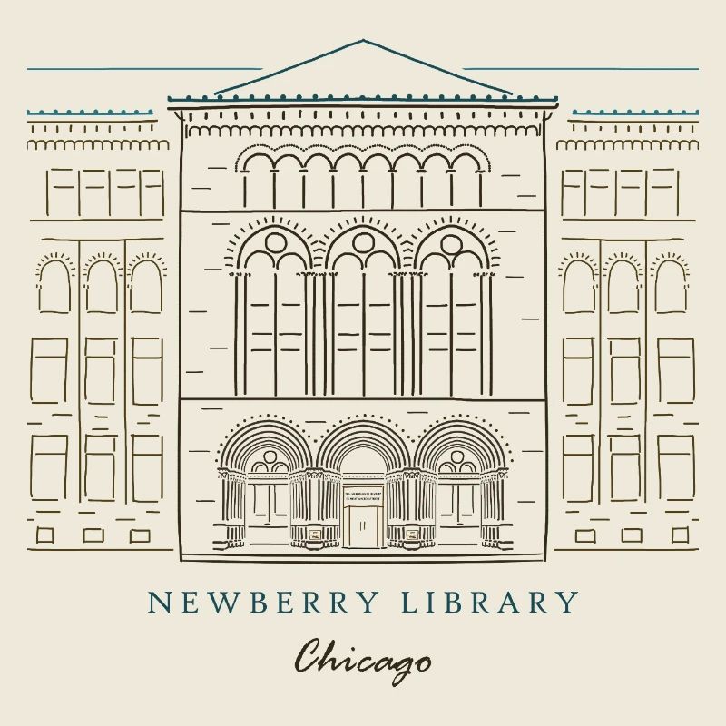 Historisches Bibliotheksgebäude Chicago
