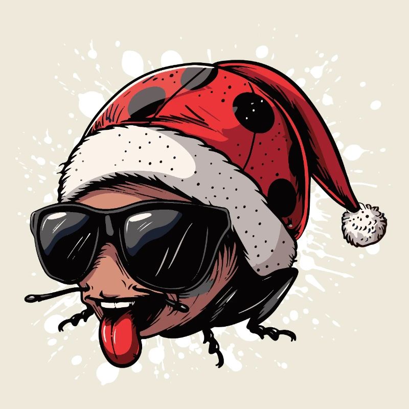 Marienkäfer Weihnachten Lustig