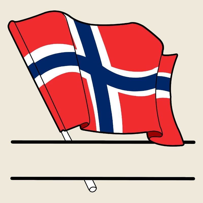 Norway Flag – Custom Text