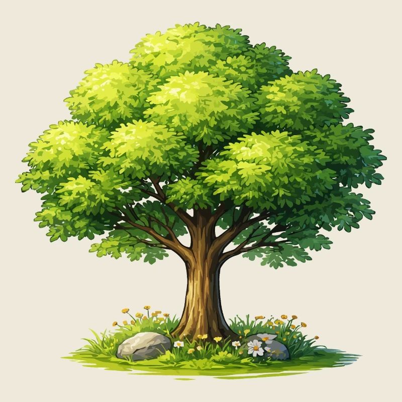 Tree in the sunlight