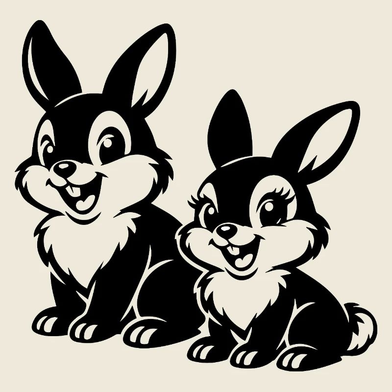 Sketched Rabbit Duets