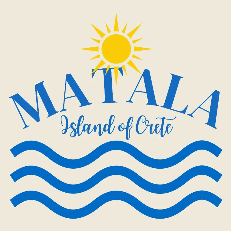 Matala Crète ondule le Soleil Logo