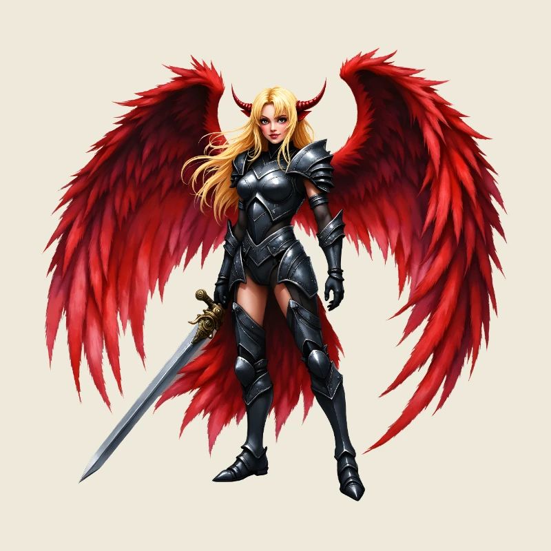 Crimson Winged Warrior